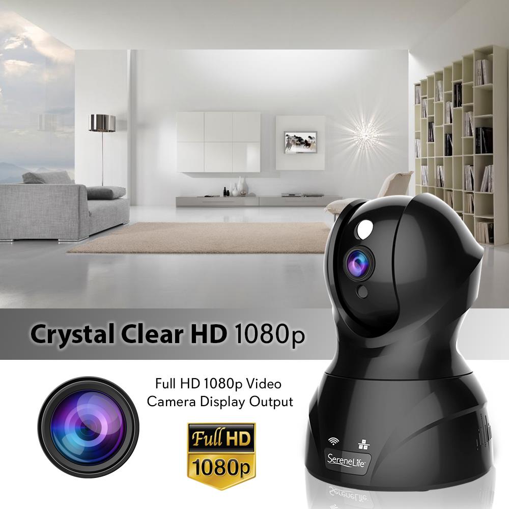 1080P Ip Camera - Hd Wifi Cam, Remote Video Monitoring Surveillance Security, Built-In Speaker & Microphone, Smartphone App Control
