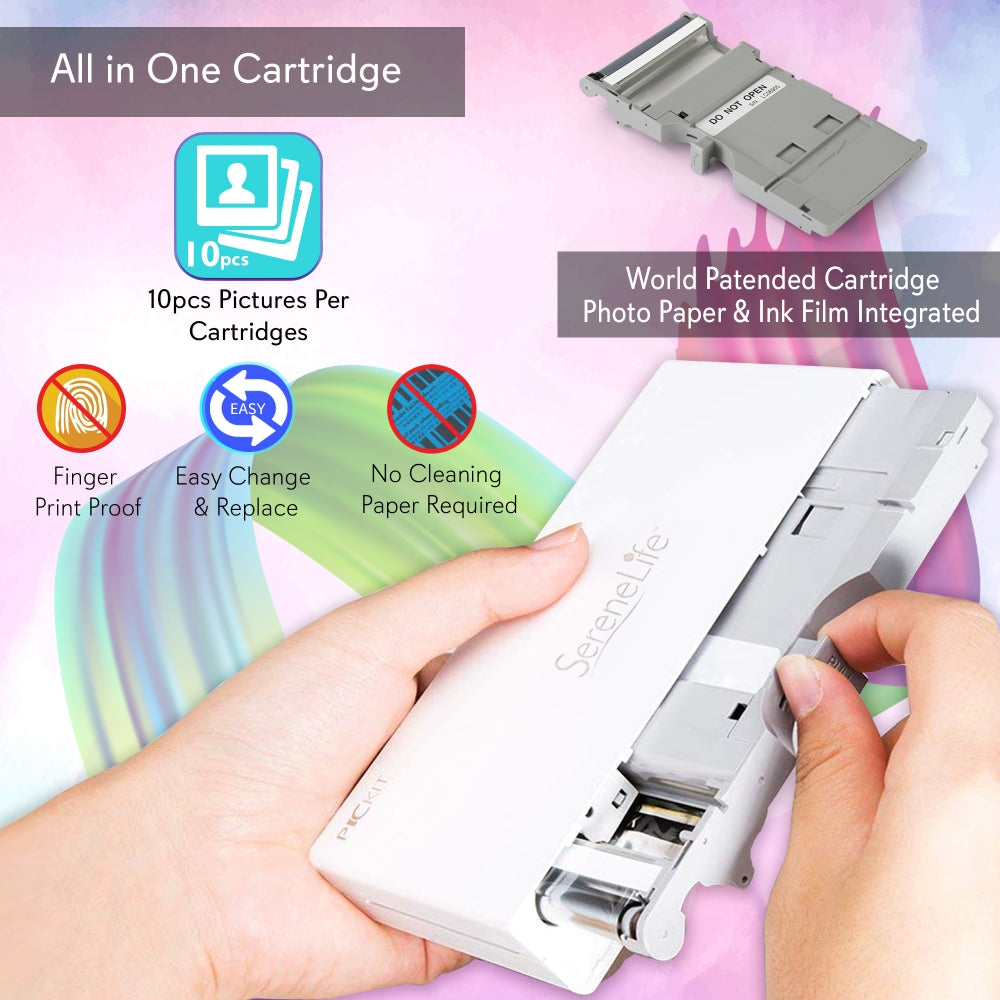 Portable Instant Photo Printer - Wireless Digital Picture Printing For Iphone Or Android Smartphone Camera