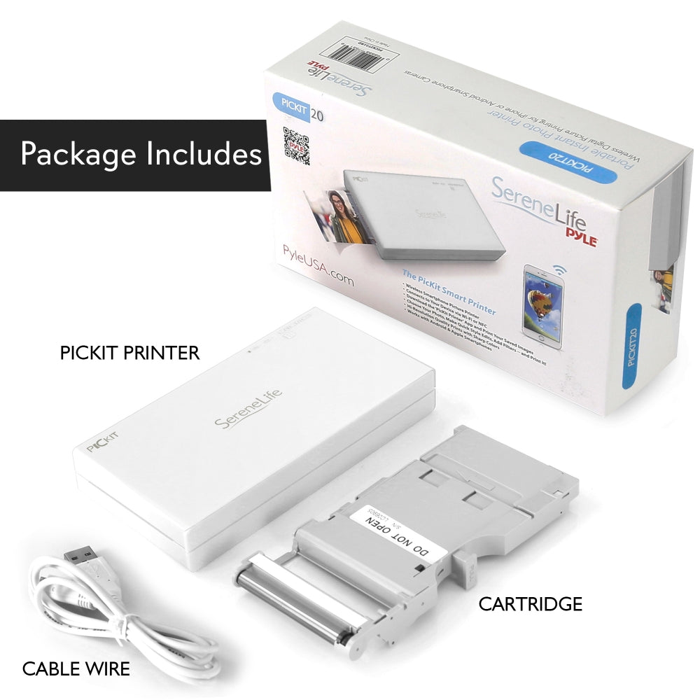 Portable Instant Photo Printer - Wireless Digital Picture Printing For Iphone Or Android Smartphone Camera