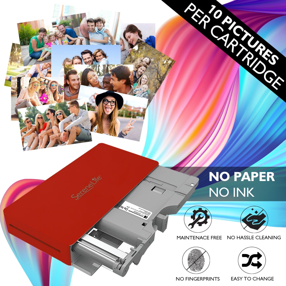 Portable Instant Photo Printer - Wireless Digital Picture Printing For Iphone Or Android Smartphone Camera