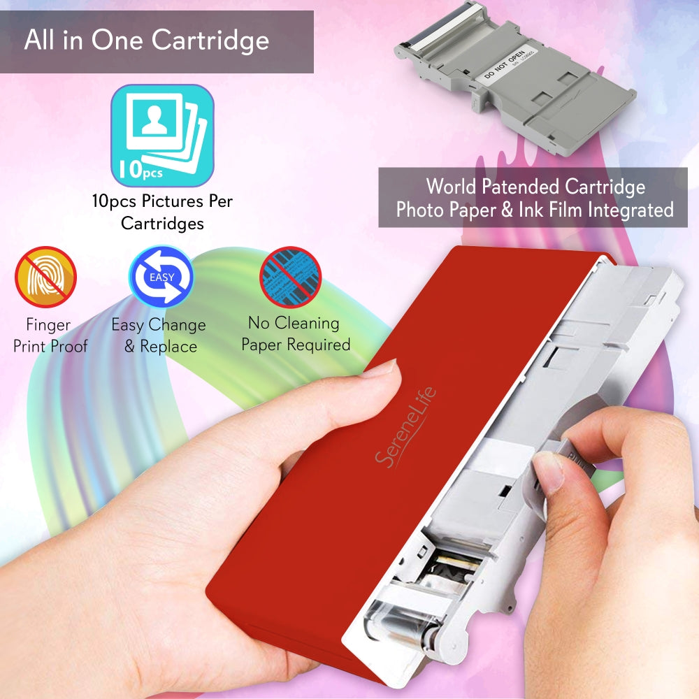 Portable Instant Photo Printer - Wireless Digital Picture Printing For Iphone Or Android Smartphone Camera