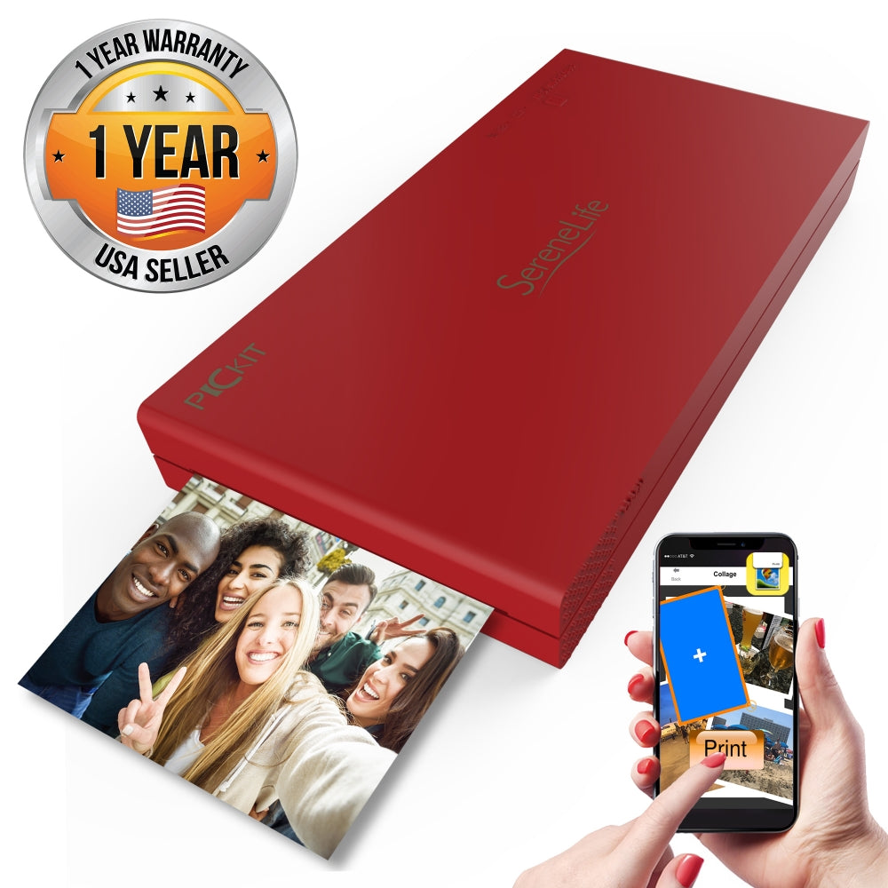 Portable Instant Photo Printer - Wireless Digital Picture Printing For Iphone Or Android Smartphone Camera