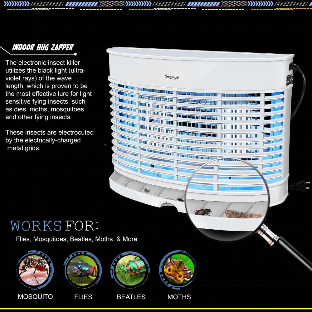 Indoor Bug Zapper - Electronic Plug-In Insect Control, Chemical-Free Insect Killer