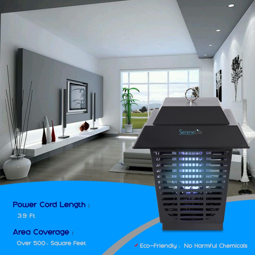 Waterproof Bug Zapper, Indoor/Outdoor Electric Plug-In Insect Control, Chemical-Free Insect Killer
