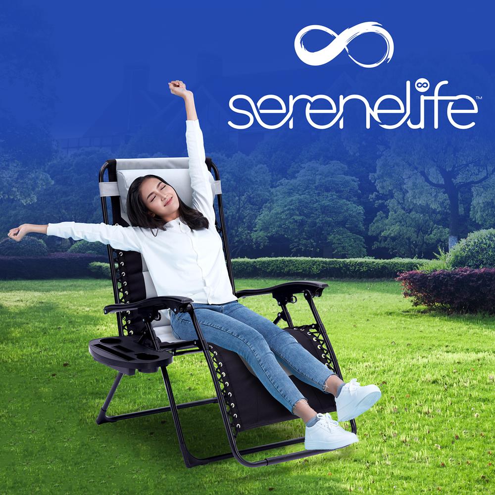 Zero Gravity Recliner Chair - Ultimate Comfort, Foldable, Blue