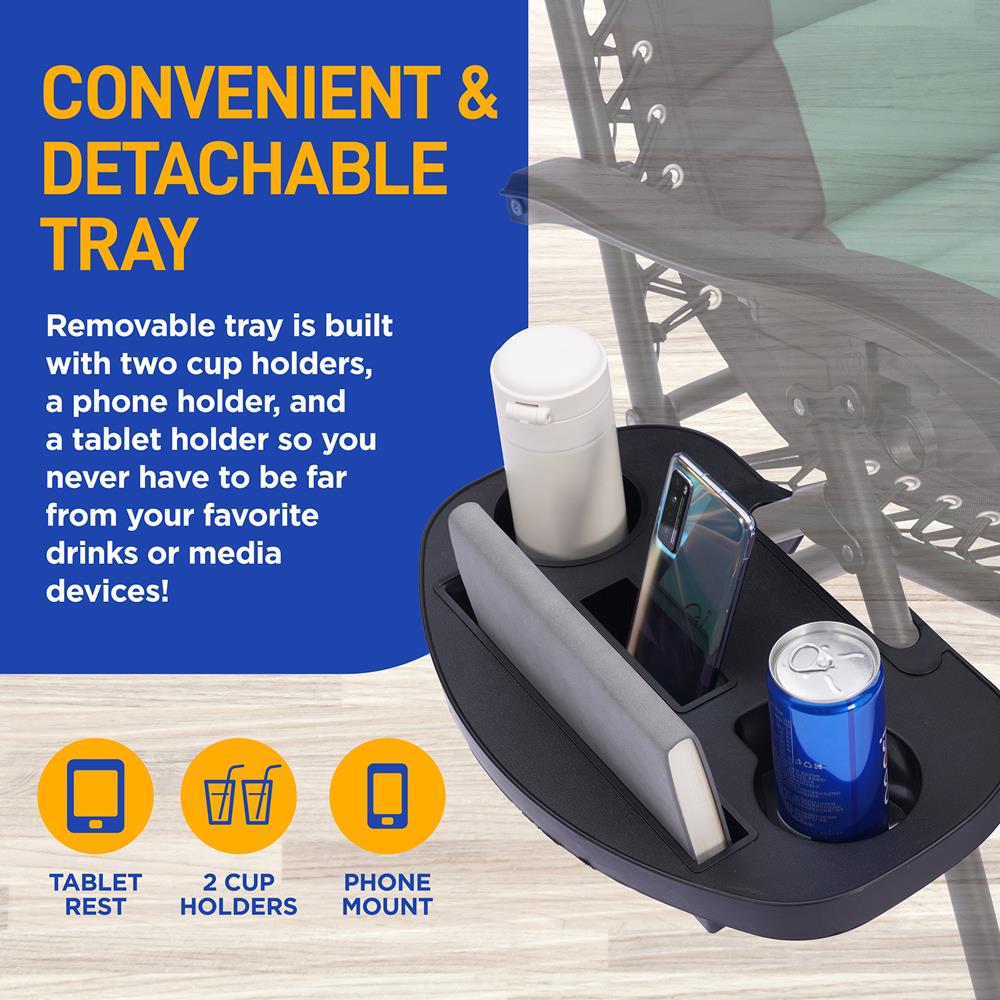 Zero Gravity Lounge Chair - Ultimate Comfort - Steel & Textilene - Green