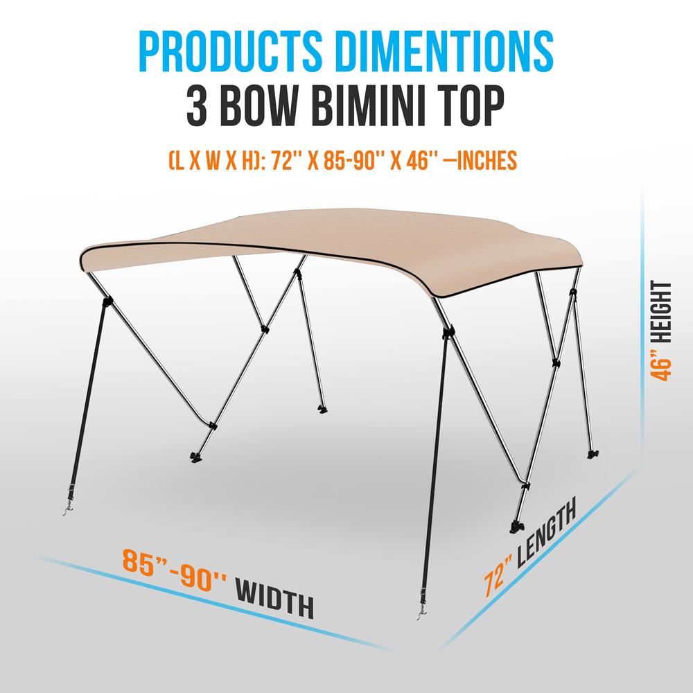 3 Bow Bimini Top