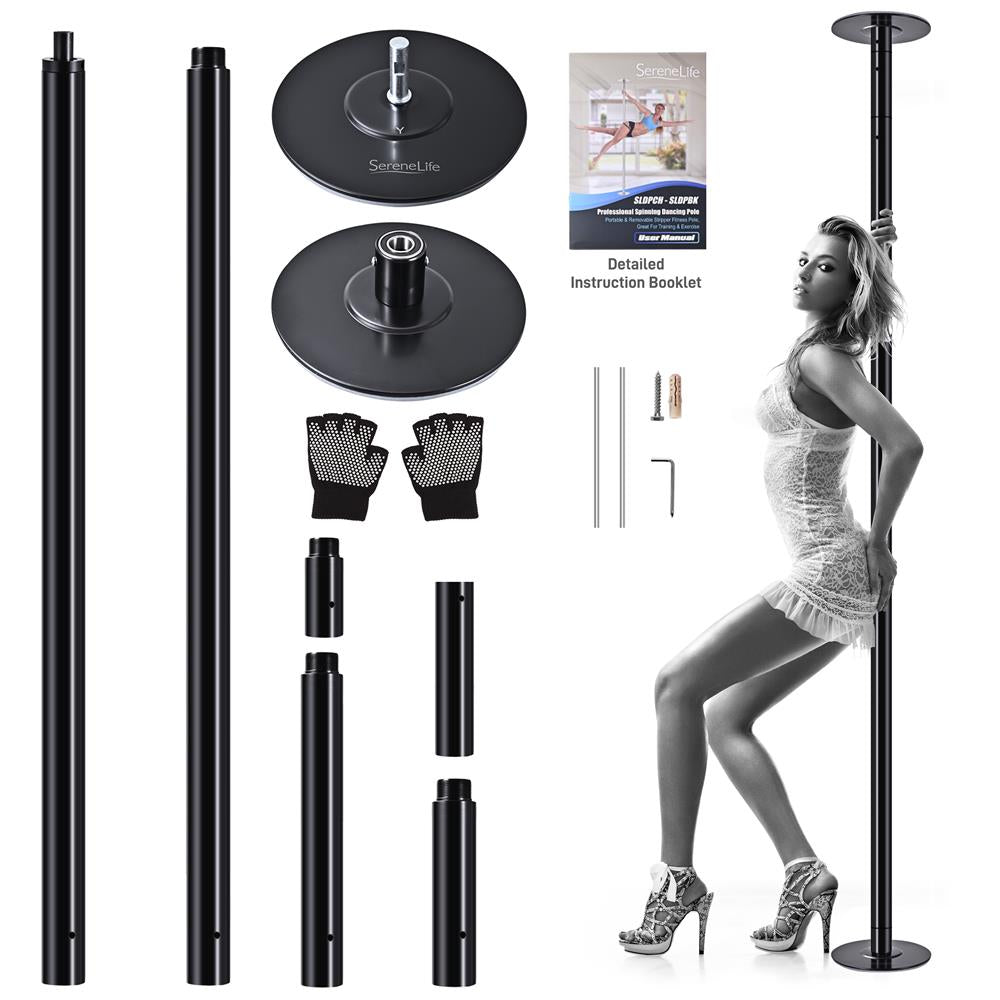 Adjustable Fitness Dance Pole, 1102 lb Capacity, Steel, Anti-Rust Surface