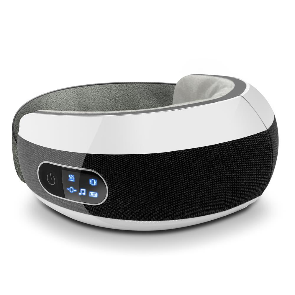 Smart Eye Massager for Migraine Relief, Heat & Compression, White
