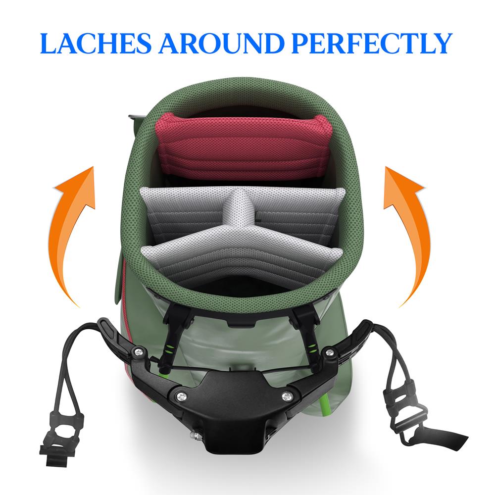 Golf Push Cart - Lightweight, Foldable, Aluminum Frame, White