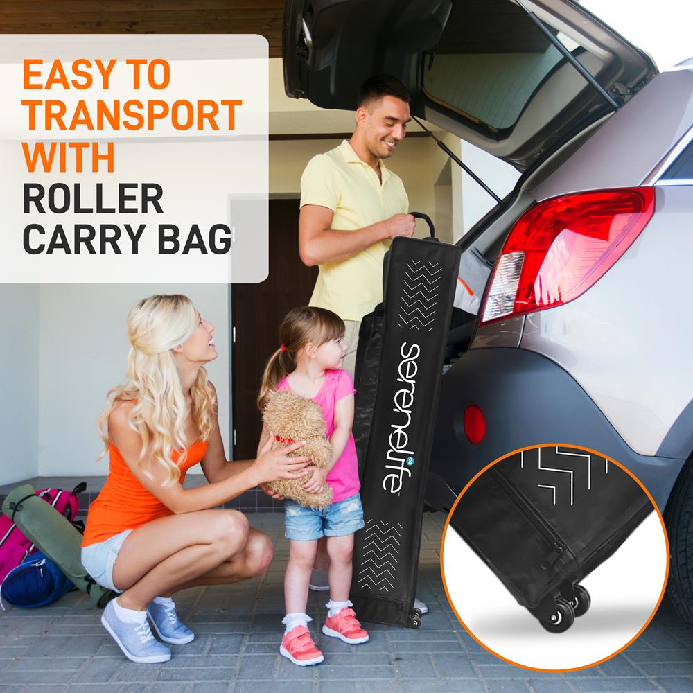 Pop Up Canopy Tent 10x10 - Waterproof UV Protection, Portable, White