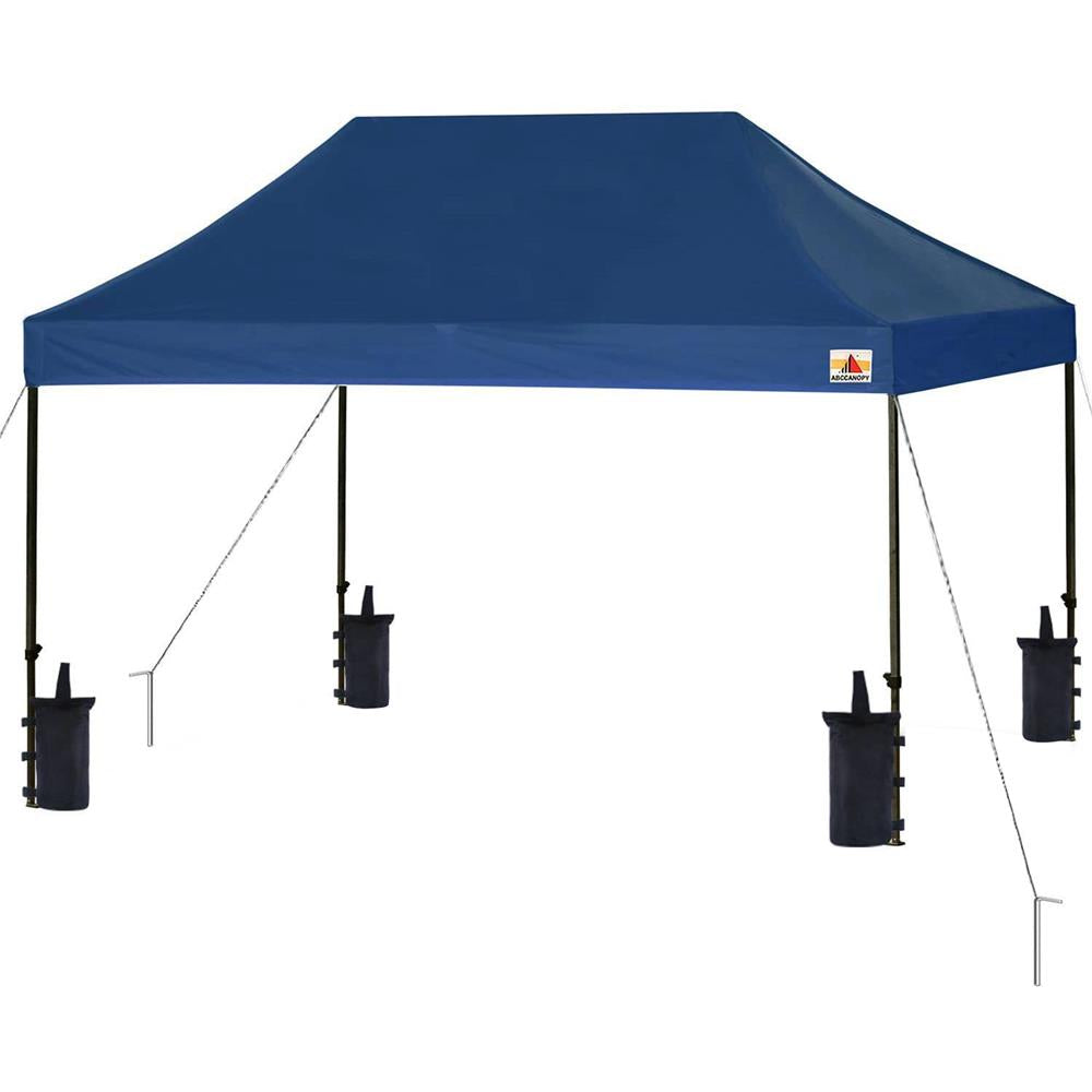 Pop Up Canopy Tent 10x15 - Waterproof, UV Protection, Navy Blue