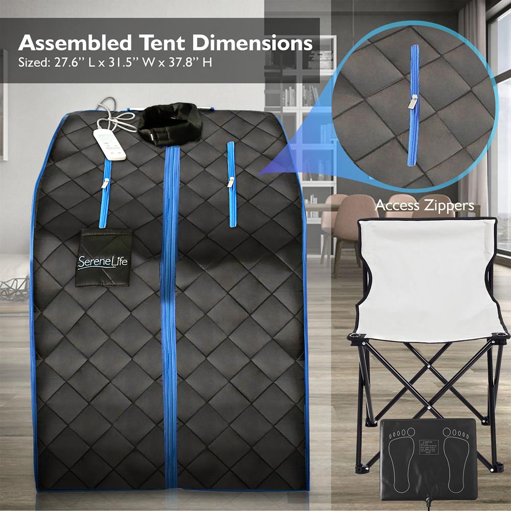 Portable Infrared Sauna - Relaxing Therapy, 140°F Heat, Compact Design