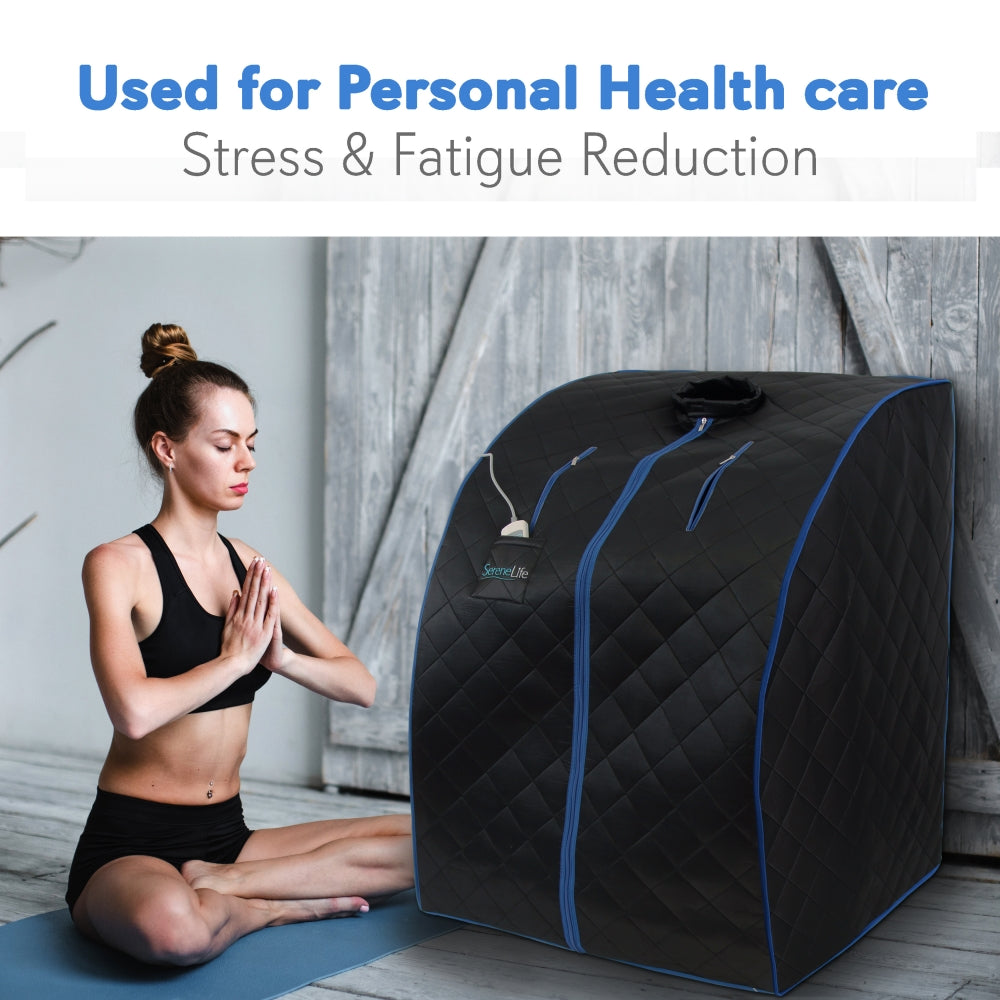 Compact & Portable Sauna - Personal In-Home Detox Spa Steam Therapy Heated Sauna