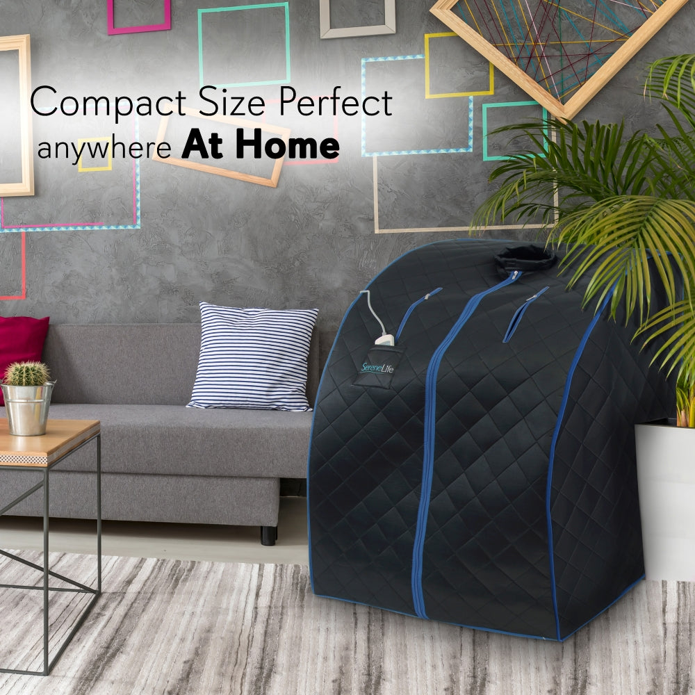 Compact & Portable Sauna - Personal In-Home Detox Spa Steam Therapy Heated Sauna