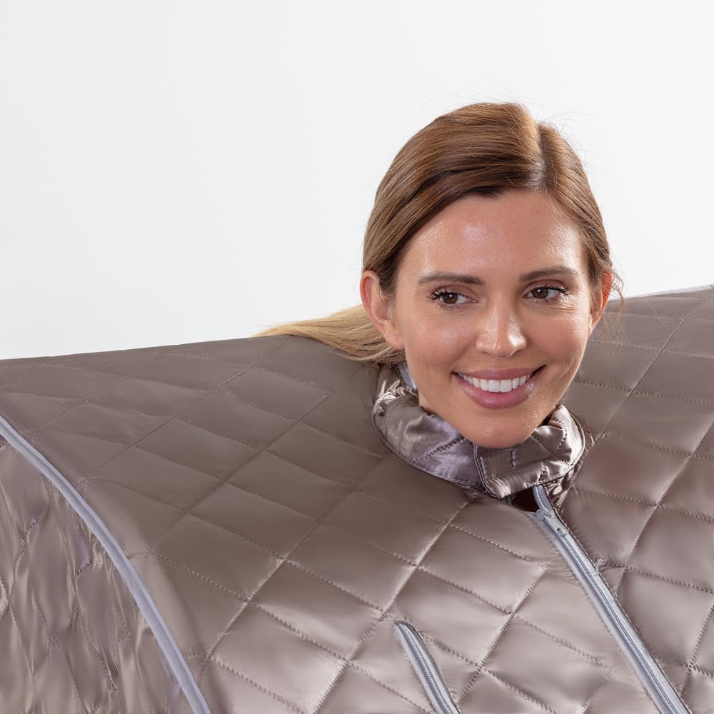 Portable Steam Sauna- One-Person Sauna For Detox & Weight Loss (Gray)