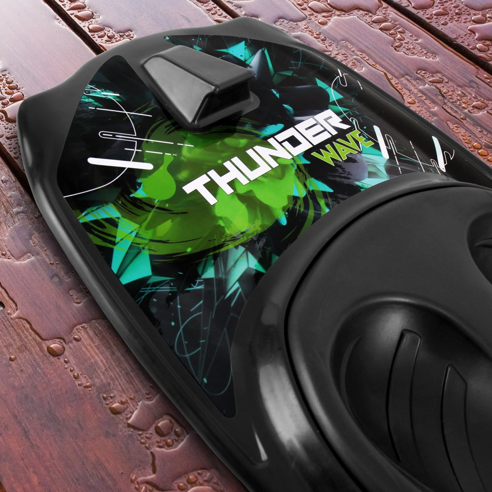 Water Sport Kneeboard for All Ages, Reinforced Polyurethane, Green