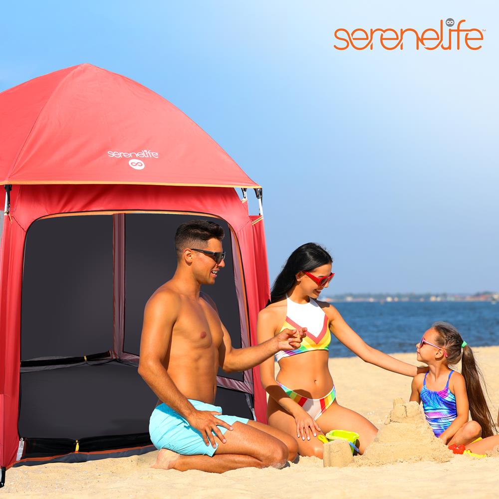 Portable And Foldable Playpen - Lightweight, Easily Collapsible, Play Yard Crib For Indoor & Outdoor Use, For Baby Or Toddler With 6 Panel Playpen Mattress (Red)