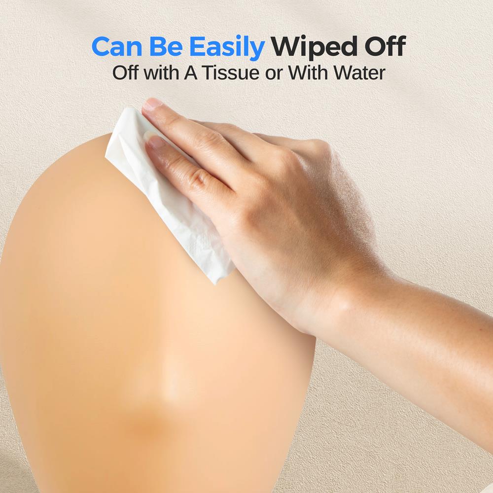 Mannequin Head for Wig Styling, Smooth Surface, Durable Plastic, Skin Tone