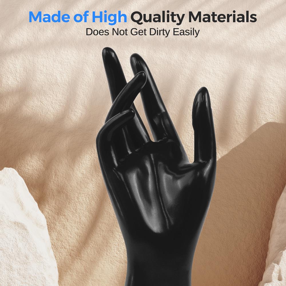 Jewelry Display Hand Holder, Elegant 3D Stand, Sturdy PP, 8.7" Height