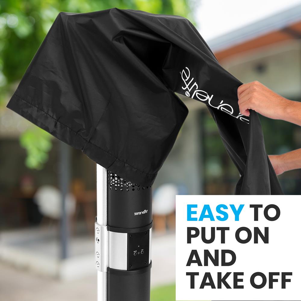 Patio Heater Cover, Tearproof Waterproof, Heavy-Duty Polypropylene