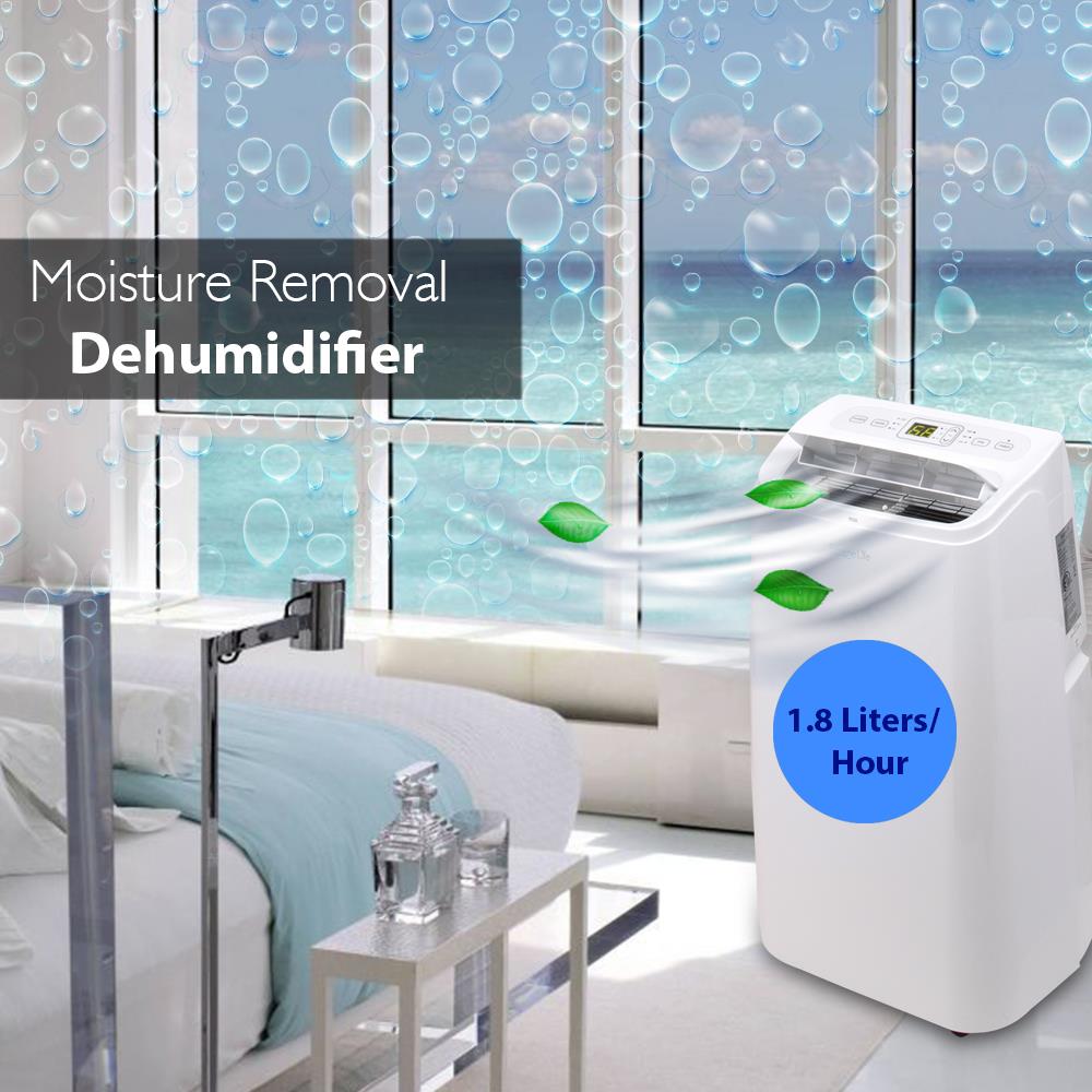 Portable Air Conditioner - Compact Home AC Cooling Unit with Built-in Dehumidifier & Fan Modes, Includes Window Mount Kit (12,000 BTU)