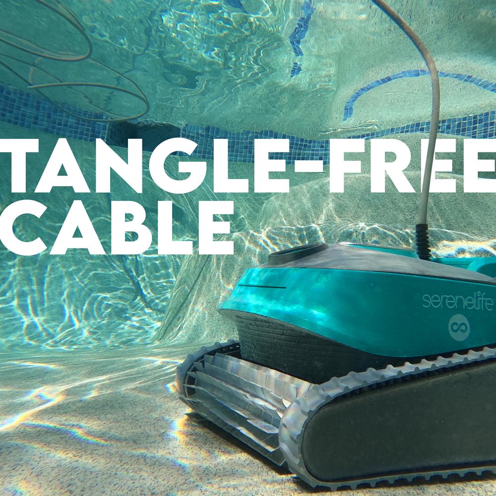 Robotic Pool Cleaner, Effortless Cleaning, Dual Brushes, Inground Pools