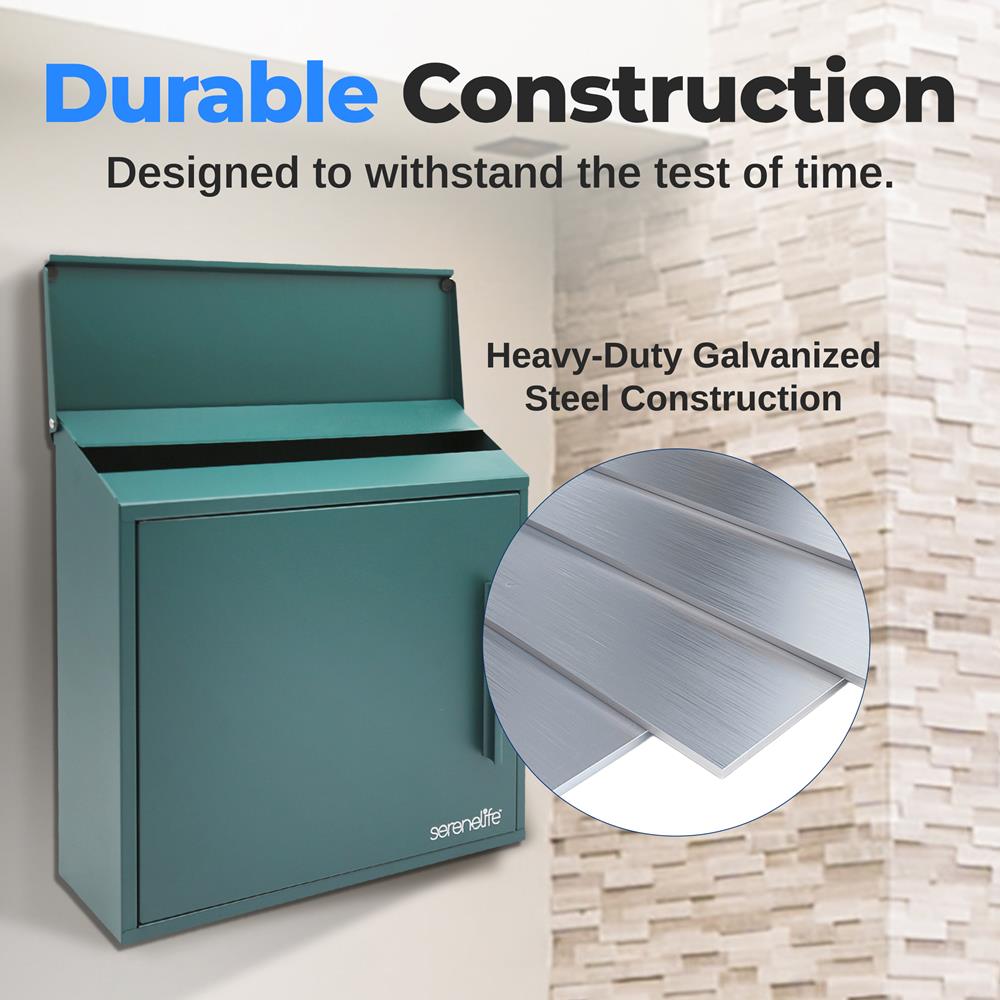 Wall Mount Locking Mailbox