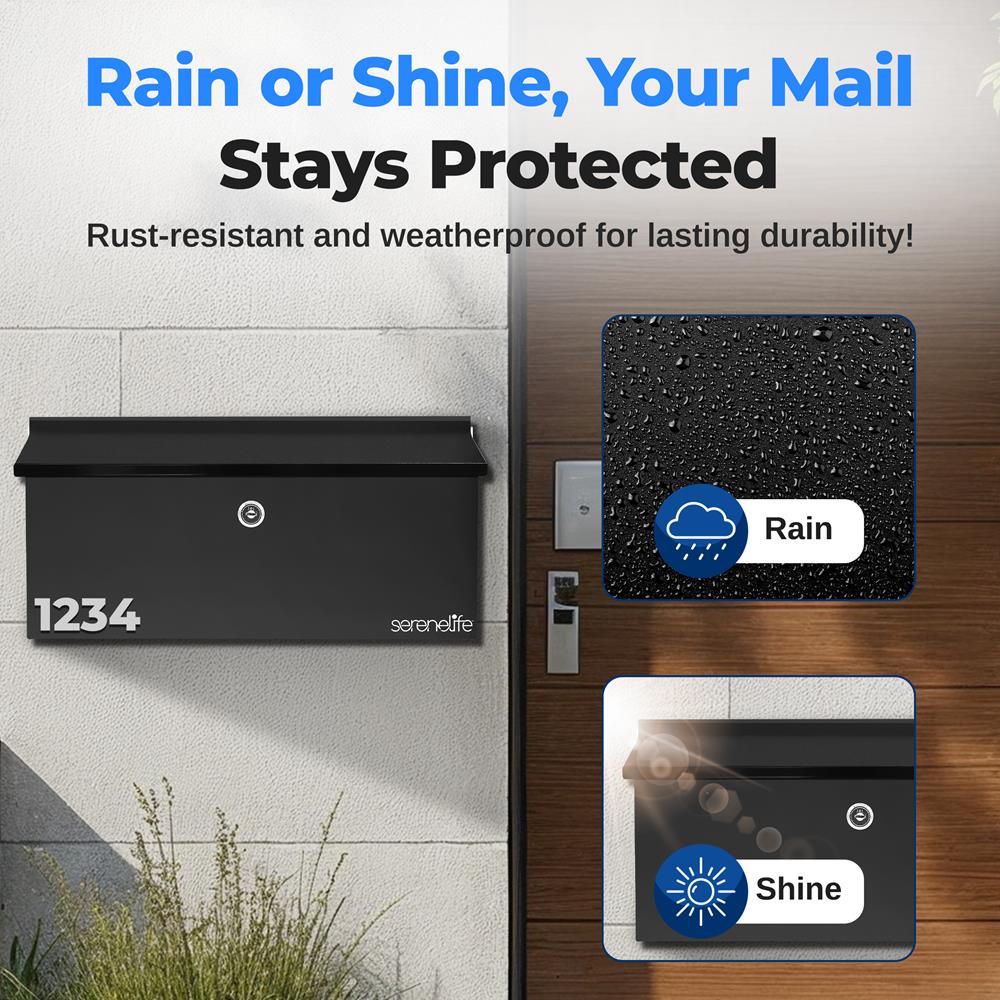 Wall Mount Locking Mailbox