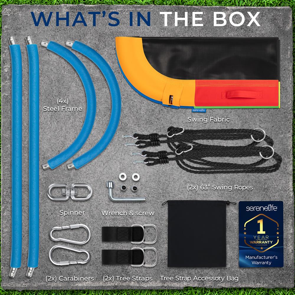 40" Saucer Swing with Pillow and Handles