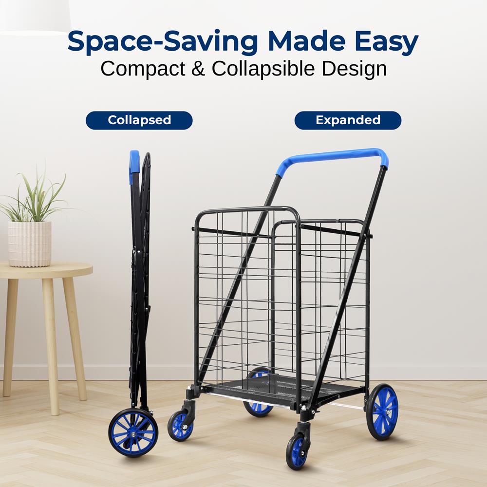 Collapsible Utility Cart - Compact Folding Portable