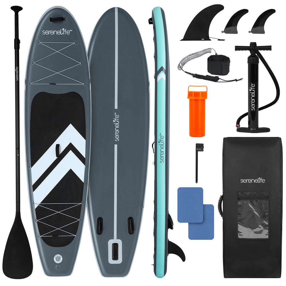 Inflatable Paddleboard, Stable Design, Non-Slip Deck, Blue