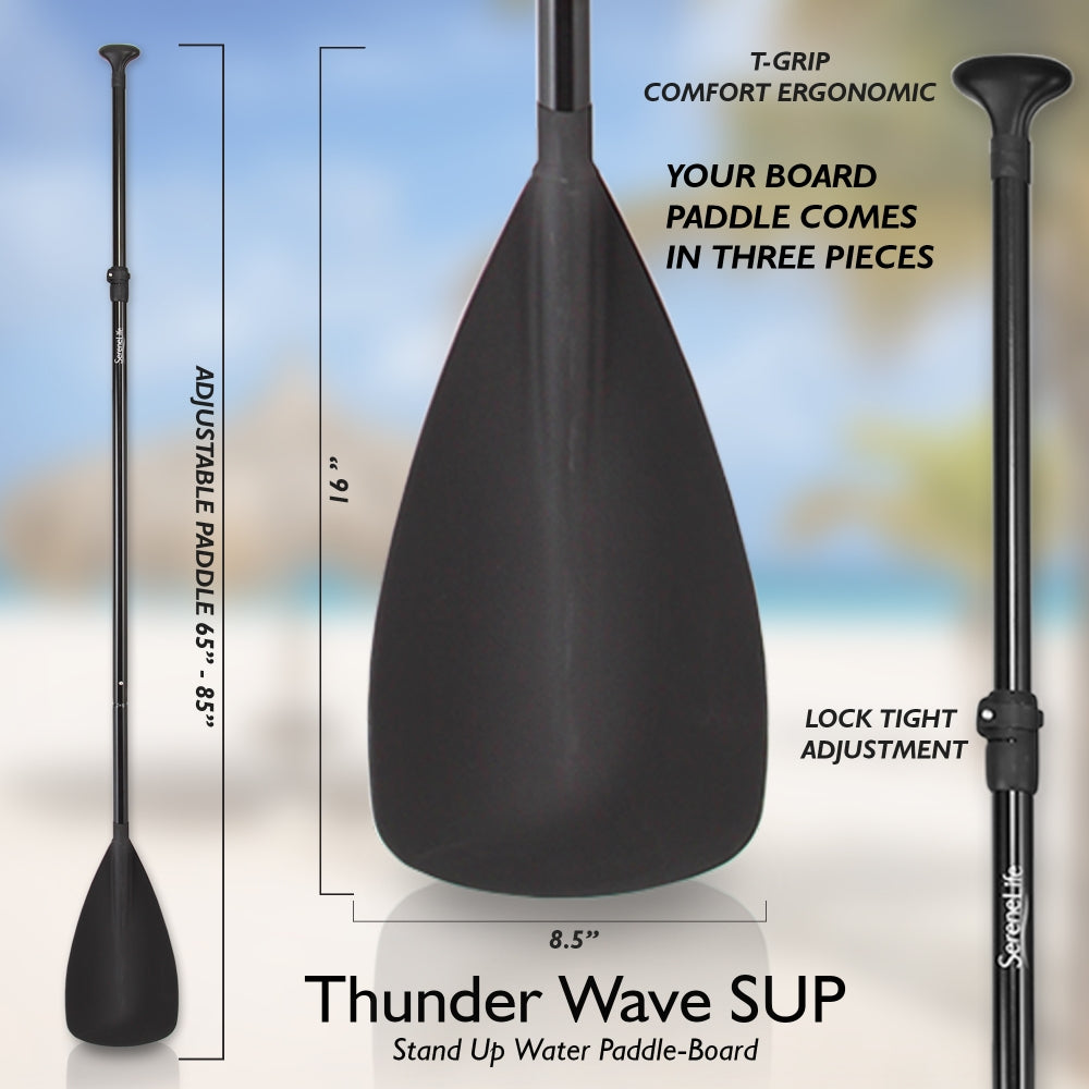 Inflatable Paddle Board - Stable Non-Slip Deck, PVC, 10' Blue