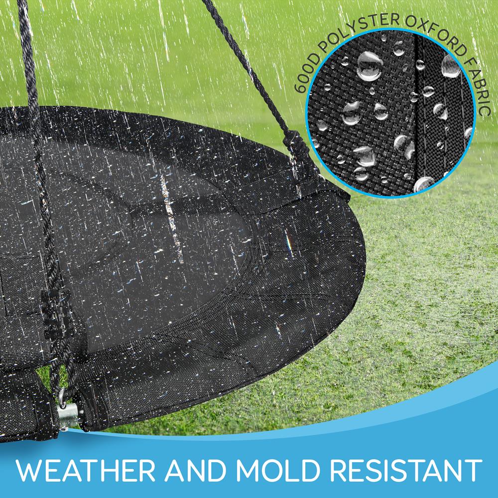 Saucer Swing for Kids - Relaxing Fun - 40" Waterproof Seat - Easy Setup