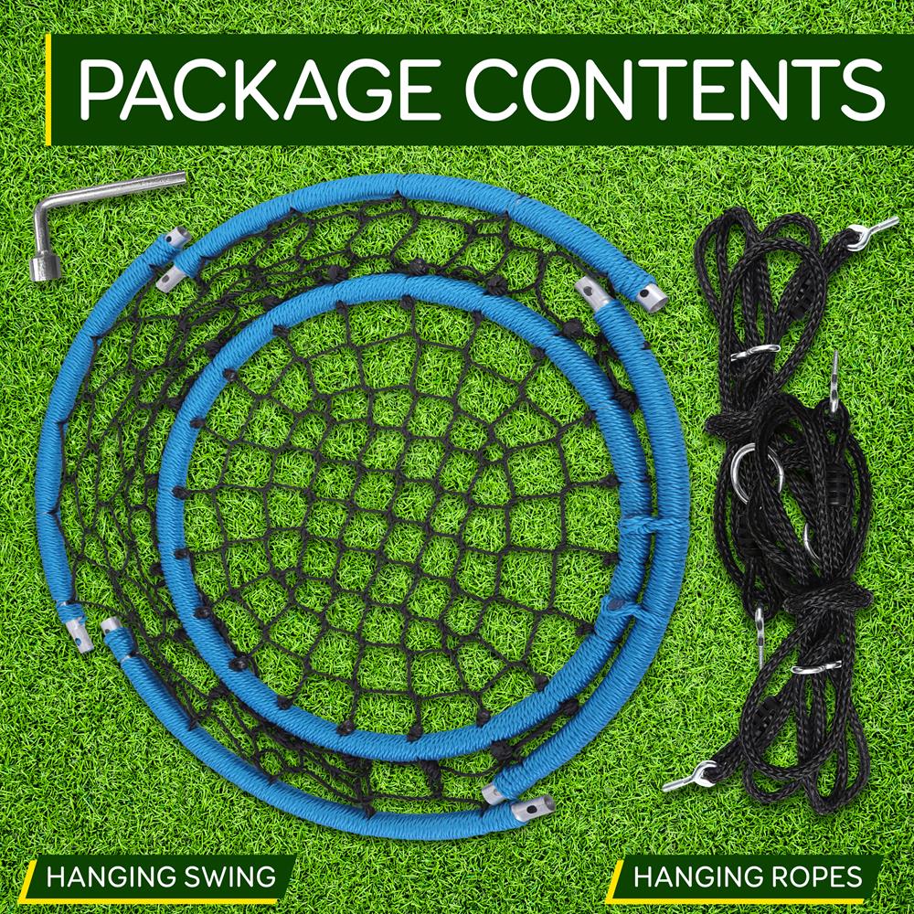 Hanging Netted Seat Swing - Relaxing Fun - UV Resistant - 35.5" Diameter