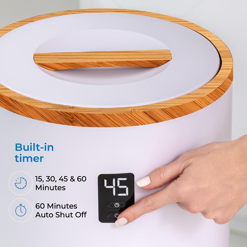 Towel & Blanket Warmer - Quick Heat, 2 Towel Capacity, Auto Shut-Off, White