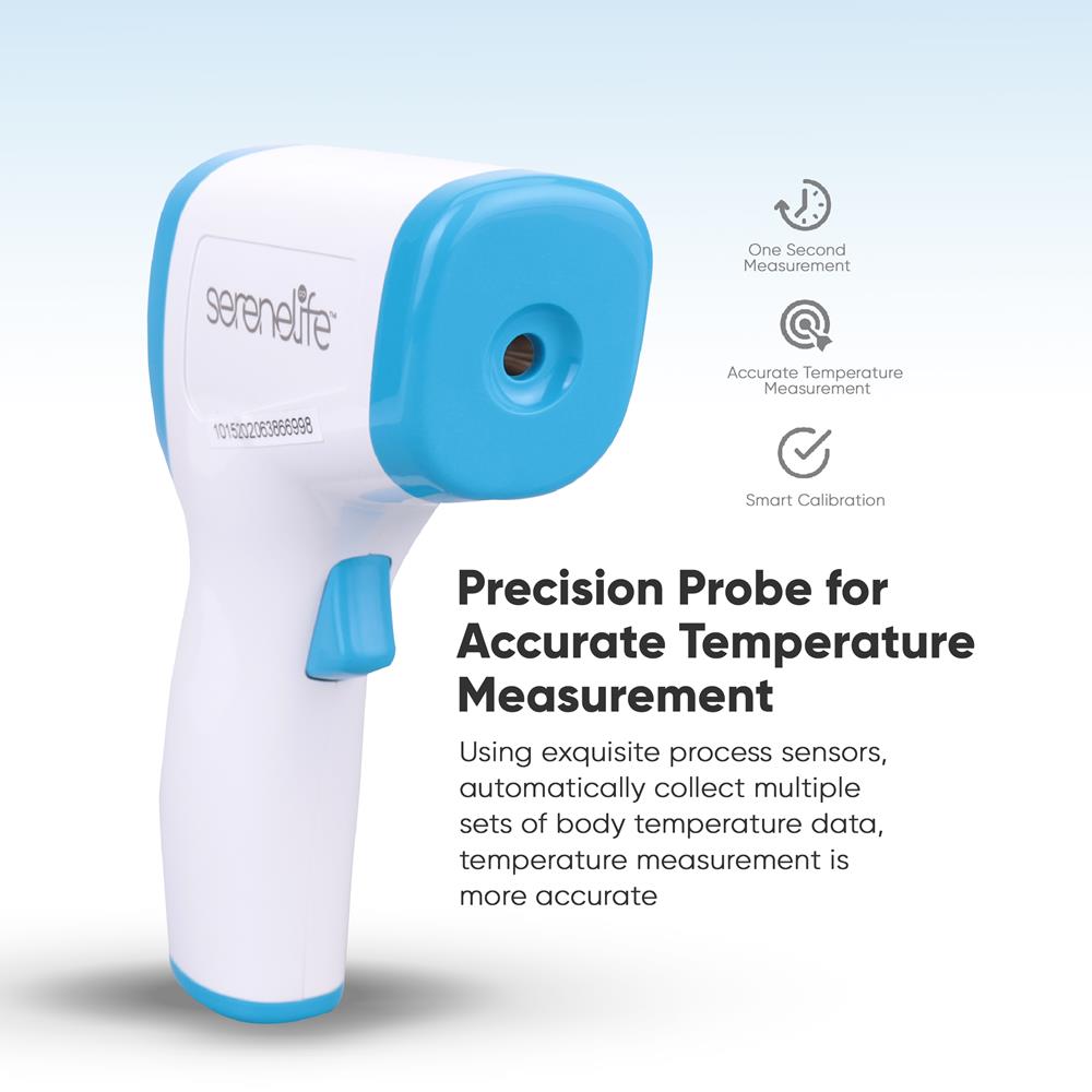 Infrared Thermometer Fast Accurate Non-Contact LCD Display Fever Alarm