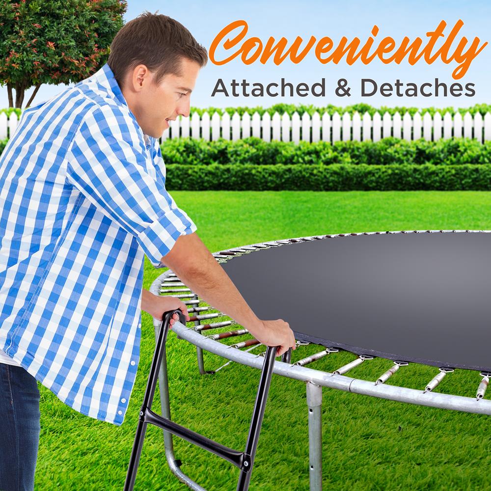 Outdoor Trampoline Ladder Safe Access Galvanized Steel 264 lbs Capacity