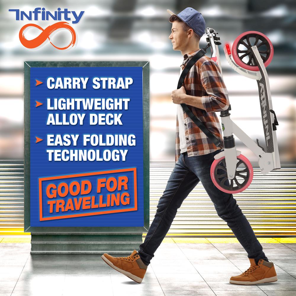 Kick Scooter for Teens & Adults, Adjustable Alloy Deck, Pink