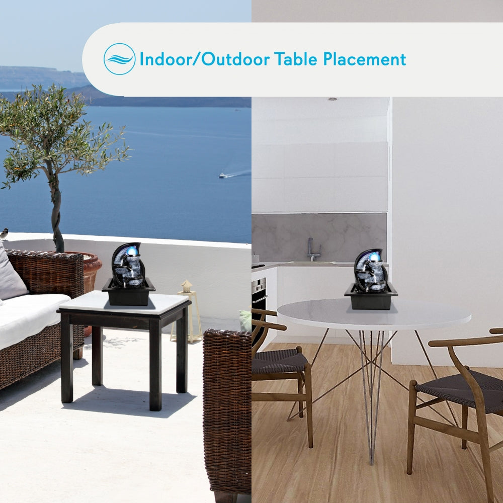 Water Fountain - Relaxing Tabletop Water Feature Decoration