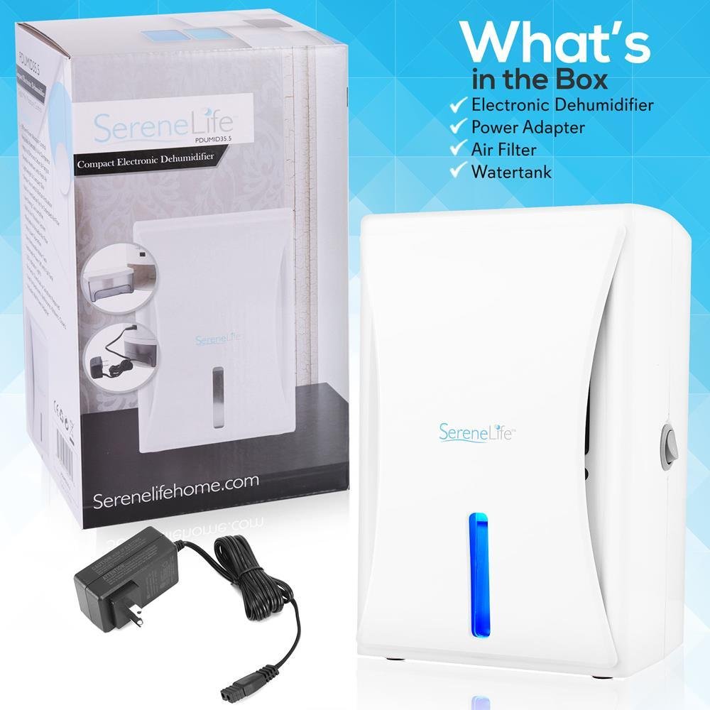 Compact Electronic Dehumidifier, Digital Mini Moisture Control