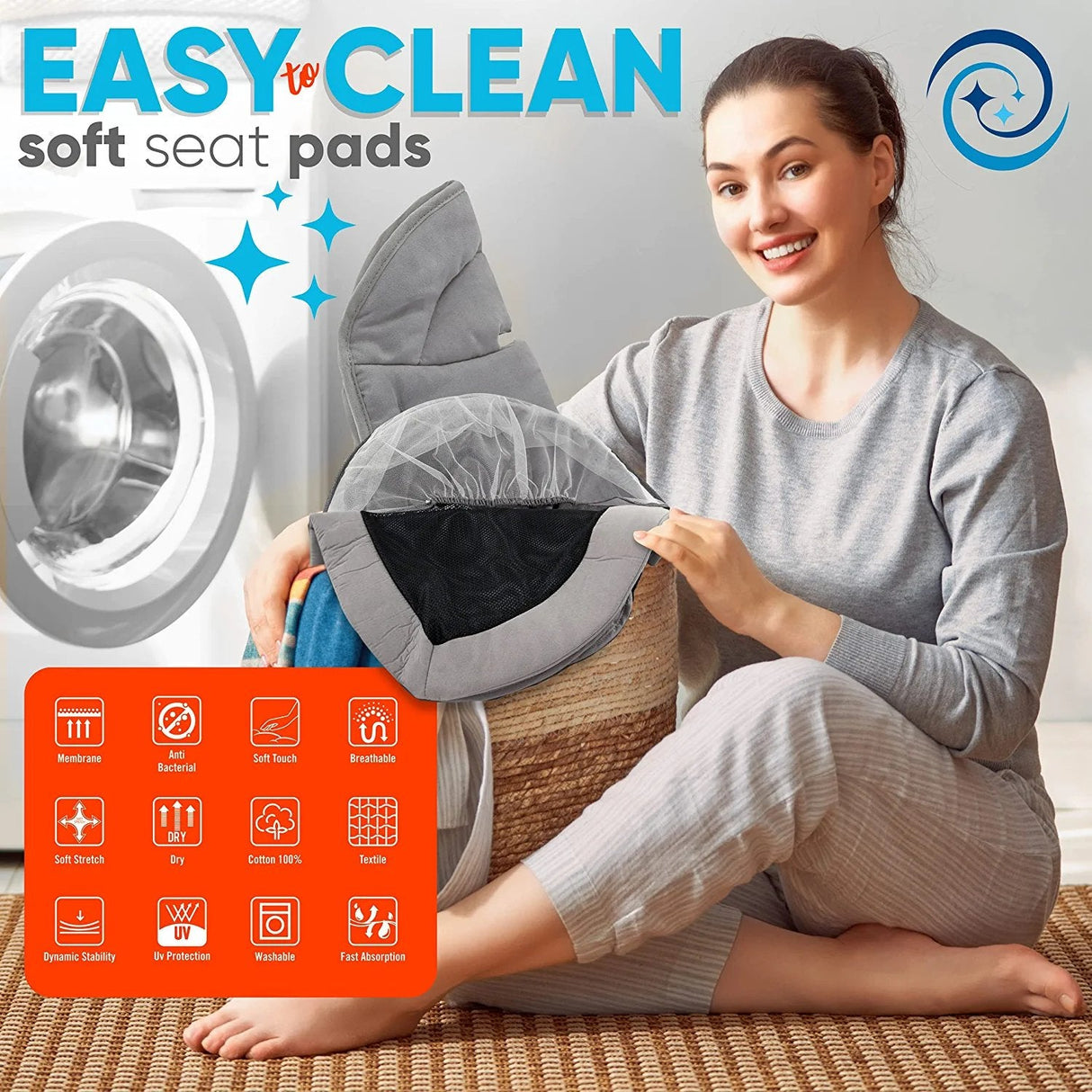 Portable Baby Swing for Infants - Comfortable Cradling Baby Rocker