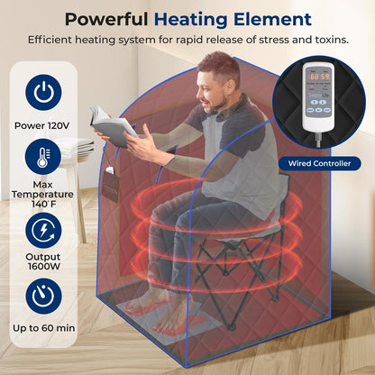 PORTABLE INFRARED SAUNA - AZSLISAU10BK