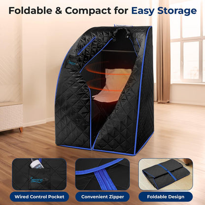 PORTABLE INFRARED SAUNA - AZSLISAU10BK