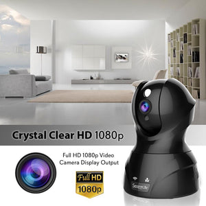 1080P Ip Camera - Hd Wifi Cam, Remote Video Monitoring Surveillance Security, Built-In Speaker & Microphone, Smartphone App Control