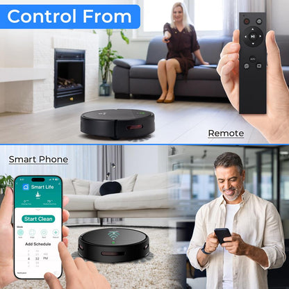 Smart Robot Vacuum Cleaner - PUCRCVAC100BK