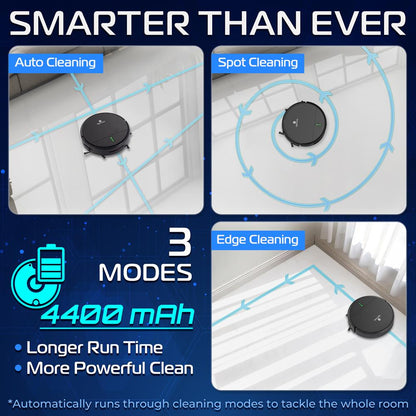 Smart Robot Vacuum Cleaner - PUCRCVAC100BK