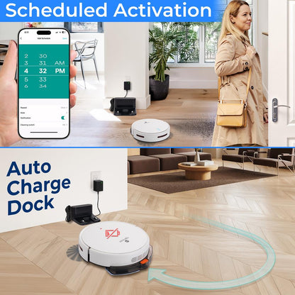 Smart Robot Vacuum Cleaner - PUCRCVAC100WT