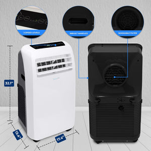 Portable Air Conditioner 10,000 BTU Efficient Cooling Dehumidifier