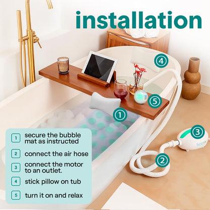 Bubble Bath Mat Body Spa Massage